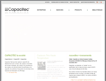 Tablet Screenshot of fr.capacitec.com